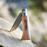 Opinel Inox Kayın Saplı 2 No Paslanmaz Çelik Çakı